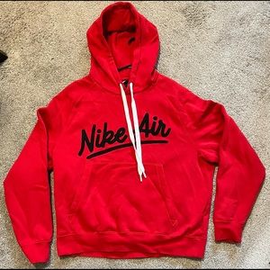 Red Nike men’s size L hoodie sweatshirt